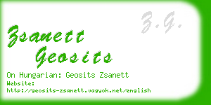 zsanett geosits business card